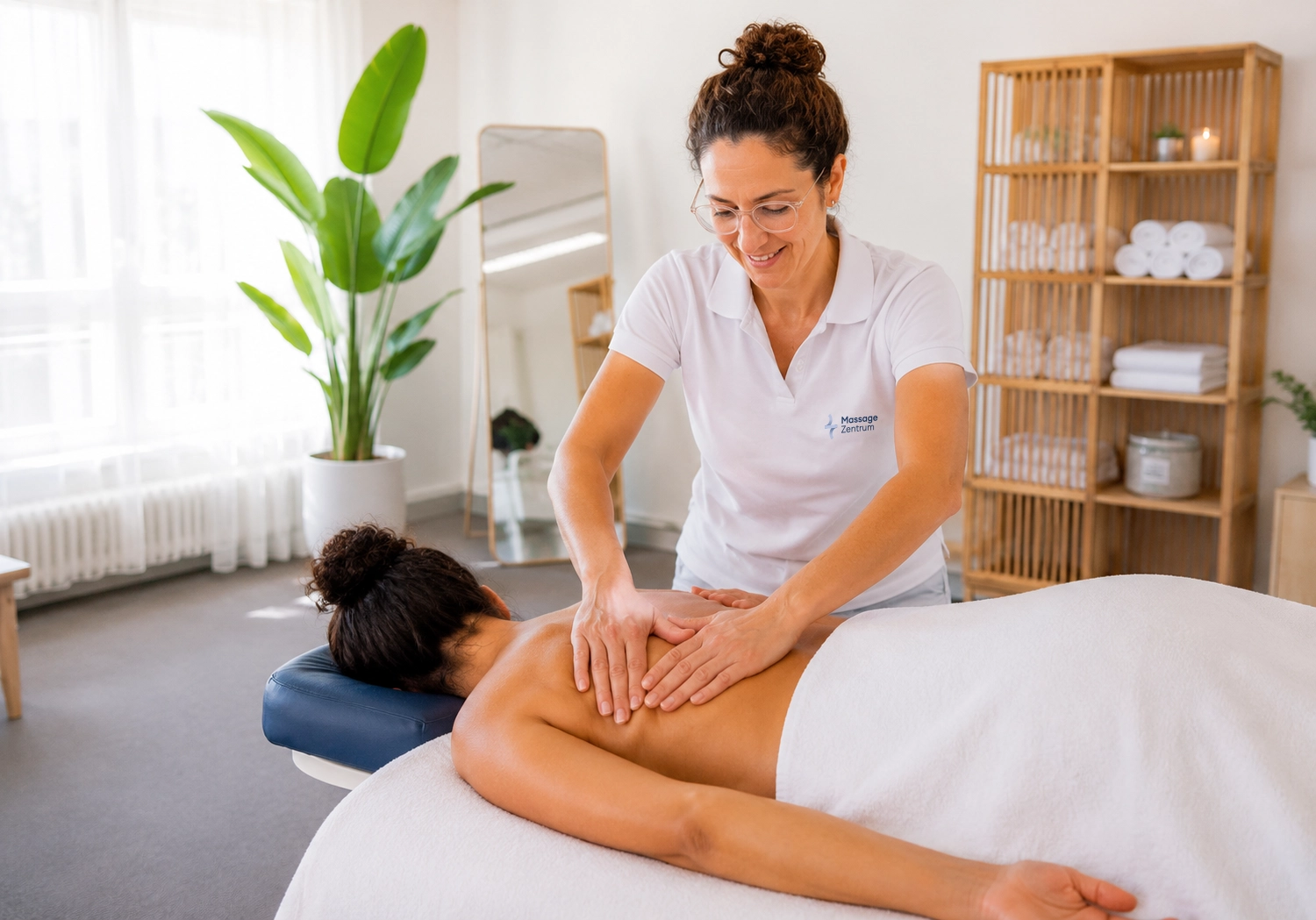 Behandlung der Rückenmuskulatur im Massage Zentrum Lenzburg